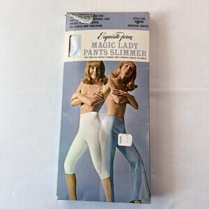 Exquisite form Vintage MAGIC LADY PANTS SLIMMER Size Medium white Shapewear